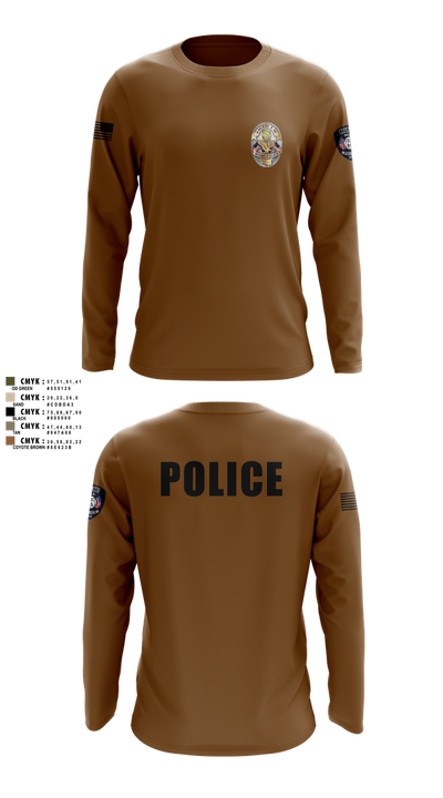 Miami Police Department 44557573 Long Sleeve Performance Shirt 7