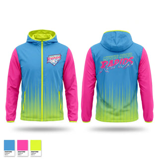 Windbreaker, Mystic River Rapids, Baseball, Teamtime, Team time, sublimation, custom sports apparel, team uniforms, spirit wear, spiritwear, sports uniforms, custom shirts, team store, custom team store, fundraiser sports, apparel fundraiser