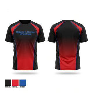 Short Sleeve Performance Shirt, Midwest Xtreme Wrestling, Wrestling, Teamtime, Team time, sublimation, custom sports apparel, team uniforms, spirit wear, spiritwear, sports uniforms, custom shirts, team store, custom team store, fundraiser sports, apparel fundraiser