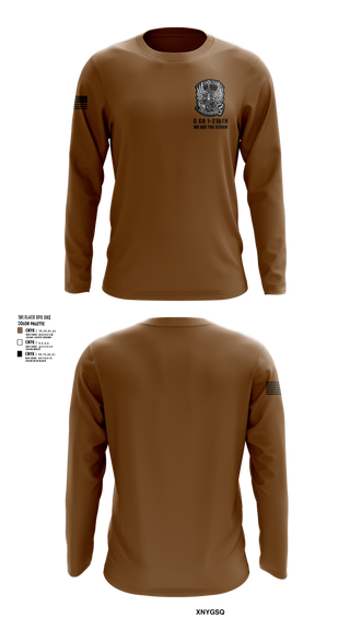 Long Sleeve Performance Shirt, C Co 1-210th Crusaders, Army, Teamtime, Team time, sublimation, custom sports apparel, team uniforms, spirit wear, spiritwear, sports uniforms, custom shirts, team store, custom team store, fundraiser sports, apparel fundraiser