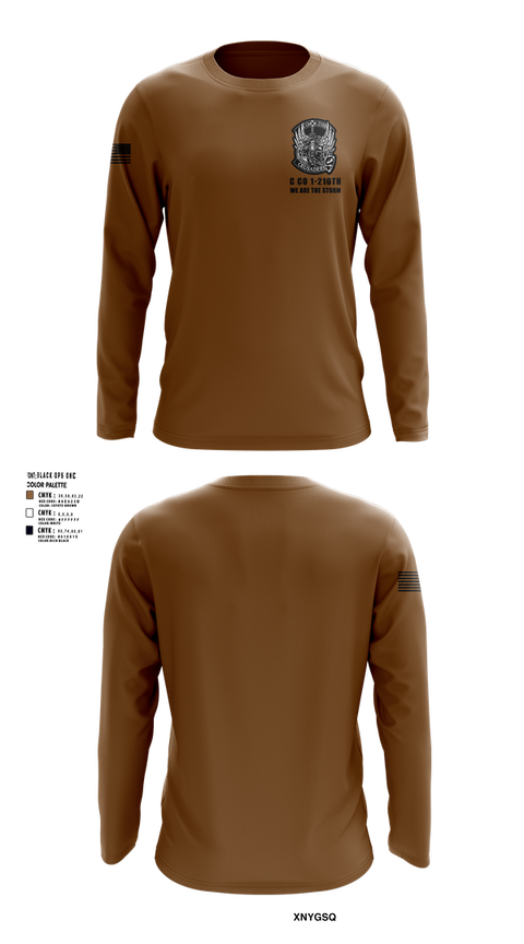Long Sleeve Performance Shirt, C Co 1-210th Crusaders, Army, Teamtime, Team time, sublimation, custom sports apparel, team uniforms, spirit wear, spiritwear, sports uniforms, custom shirts, team store, custom team store, fundraiser sports, apparel fundraiser