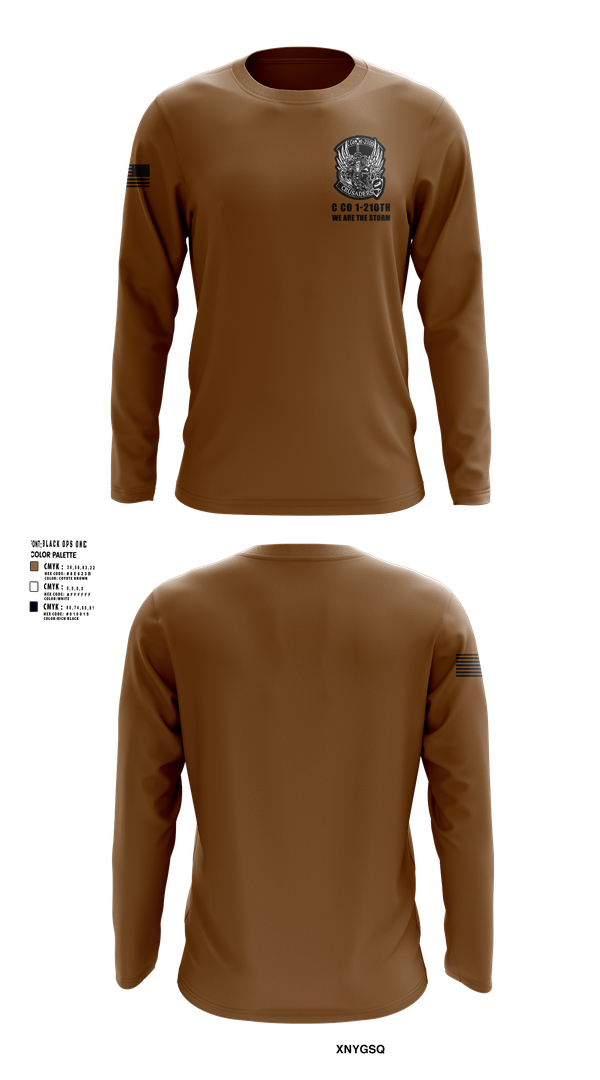 Long Sleeve Performance Shirt, C Co 1-210th Crusaders, Army, Teamtime, Team time, sublimation, custom sports apparel, team uniforms, spirit wear, spiritwear, sports uniforms, custom shirts, team store, custom team store, fundraiser sports, apparel fundraiser