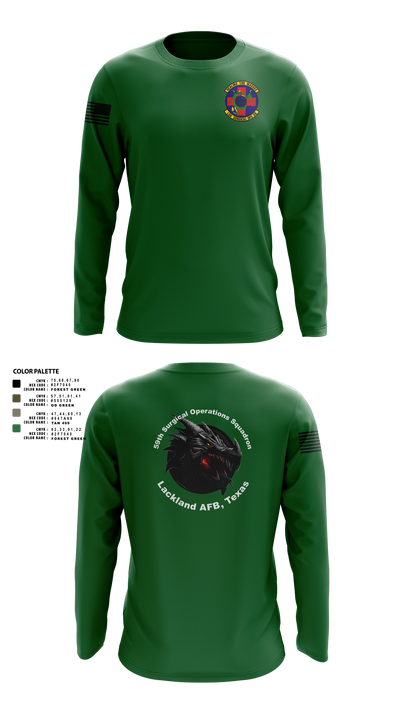 59th Surgical Operations Squadron 37744422 Long Sleeve Performance Shirt - 114