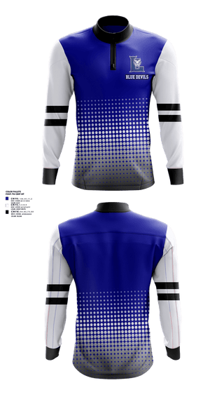 Quarter Zip Jacket, Blue devils, , Teamtime, Team time, sublimation, custom sports apparel, team uniforms, spirit wear, spiritwear, sports uniforms, custom shirts, team store, custom team store, fundraiser sports, apparel fundraiser