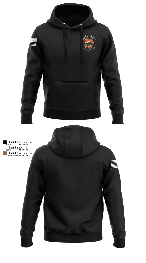 Hoodie, NAF ATSUGI FCPOA, Navy, Teamtime, Team time, sublimation, custom sports apparel, team uniforms, spirit wear, spiritwear, sports uniforms, custom shirts, team store, custom team store, fundraiser sports, apparel fundraiser