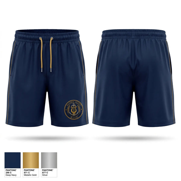 Athletic Shorts With Pockets, Pacific Fleet Band, Navy, Teamtime, Team time, sublimation, custom sports apparel, team uniforms, spirit wear, spiritwear, sports uniforms, custom shirts, team store, custom team store, fundraiser sports, apparel fundraiser