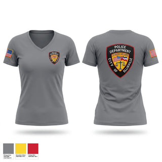 Womens Short Sleeve Vneck Shirt, EPD, Police, Teamtime, Team time, sublimation, custom sports apparel, team uniforms, spirit wear, spiritwear, sports uniforms, custom shirts, team store, custom team store, fundraiser sports, apparel fundraiser