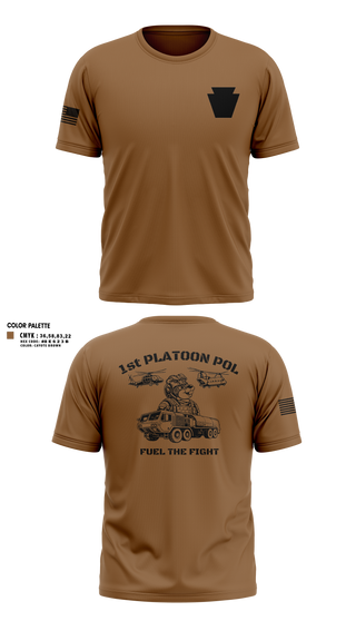 Short Sleeve Performance Shirt, Echo Company 2-104th GSAB, National Guard, Teamtime, Team time, sublimation, custom sports apparel, team uniforms, spirit wear, spiritwear, sports uniforms, custom shirts, team store, custom team store, fundraiser sports, apparel fundraiser