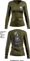 Housatonic 86341709 Women's Long Sleeve V-neck Shirt - 1