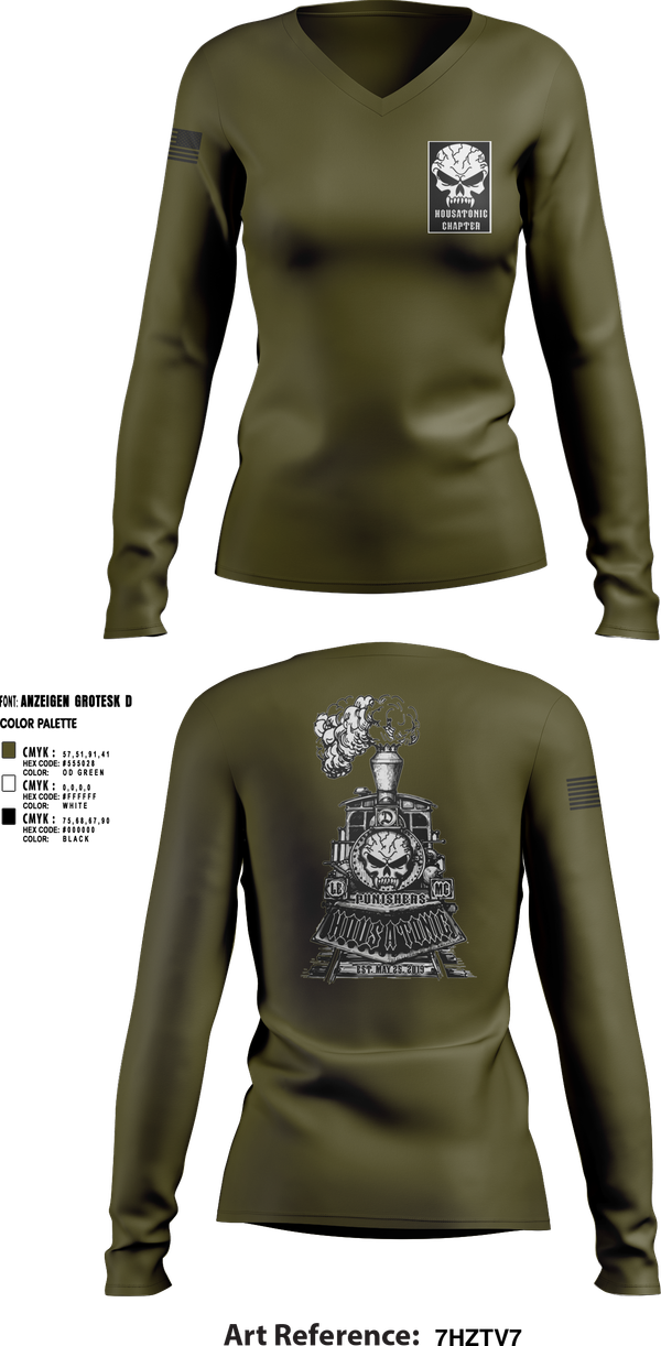 Womens Long Sleeve Vneck Shirt, Housatonic, Police, Teamtime, Team time, sublimation, custom sports apparel, team uniforms, spirit wear, spiritwear, sports uniforms, custom shirts, team store, custom team store, fundraiser sports, apparel fundraiser