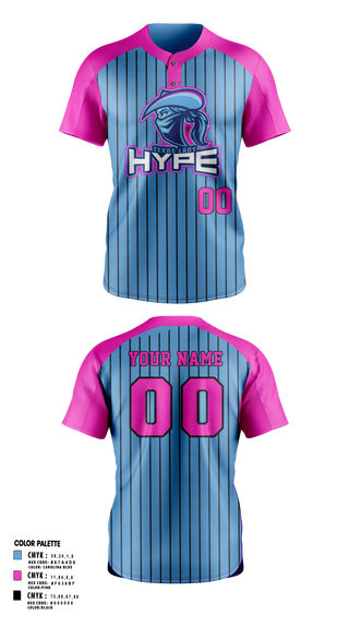 Two Button Softball Jersey, Texas Hype, Softball, Teamtime, Team time, sublimation, custom sports apparel, team uniforms, spirit wear, spiritwear, sports uniforms, custom shirts, team store, custom team store, fundraiser sports, apparel fundraiser