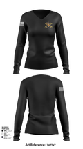 1128th Forward Support Company 15355982 Women's Long Sleeve V-neck Shirt - 102