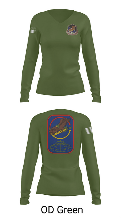 100th Missile Defense Brigade 43971287 Women's Long Sleeve V-neck Shirt - 57