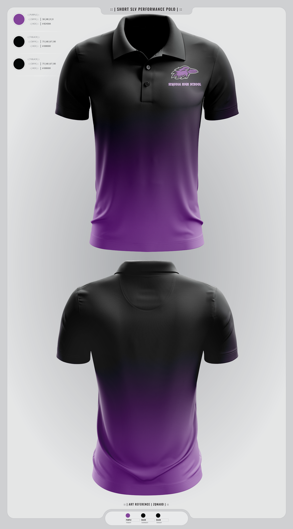 Short Sleeve Performance Polo, Sequoia High School, , Teamtime, Team time, sublimation, custom sports apparel, team uniforms, spirit wear, spiritwear, sports uniforms, custom shirts, team store, custom team store, fundraiser sports, apparel fundraiser