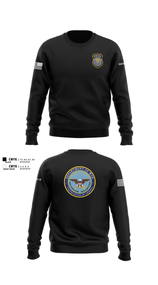 Crew Neck Sweatshirt, DEPARTMENT OF THE ARMY CIVILIAN POLICE, Army, Teamtime, Team time, sublimation, custom sports apparel, team uniforms, spirit wear, spiritwear, sports uniforms, custom shirts, team store, custom team store, fundraiser sports, apparel fundraiser