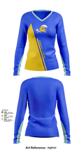 Tupelo Varsity Cheer 97281390 Women's Long Sleeve V-neck Shirt - 51