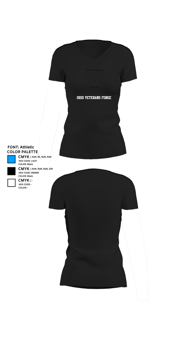 Womens Short Sleeve Vneck Shirt, ohio veterans forge, , Teamtime, Team time, sublimation, custom sports apparel, team uniforms, spirit wear, spiritwear, sports uniforms, custom shirts, team store, custom team store, fundraiser sports, apparel fundraiser