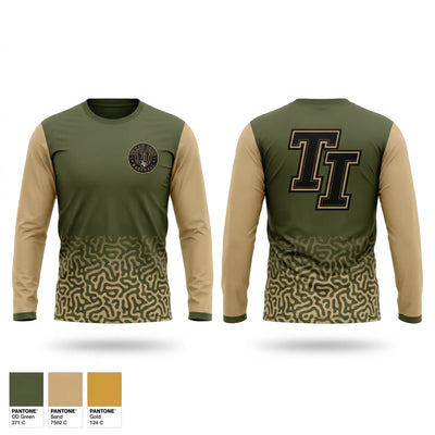 Texas Iron Baseball Long Sleeve Performance Shirt 1