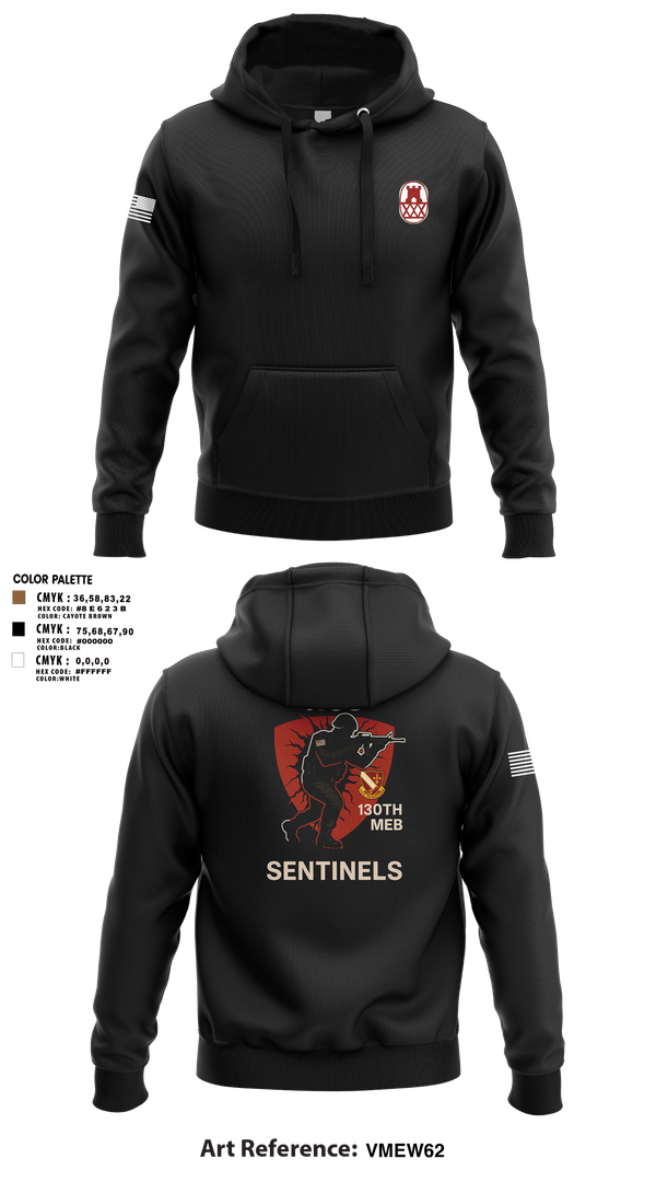 Hoodie, HSC 130th MEB, Army, Teamtime, Team time, sublimation, custom sports apparel, team uniforms, spirit wear, spiritwear, sports uniforms, custom shirts, team store, custom team store, fundraiser sports, apparel fundraiser