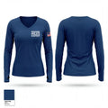 Pasadena Police Department 24517884 Women's Long Sleeve V-neck Shirt - 1