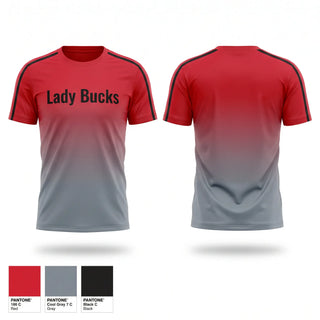 Soft Poly Tee Cotton Like Feel, Lady Bucks, Women's Basketball, Teamtime, Team time, sublimation, custom sports apparel, team uniforms, spirit wear, spiritwear, sports uniforms, custom shirts, team store, custom team store, fundraiser sports, apparel fundraiser