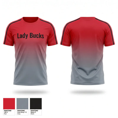 Lady Bucks Soft Poly Tee Cotton Like Feel - 1