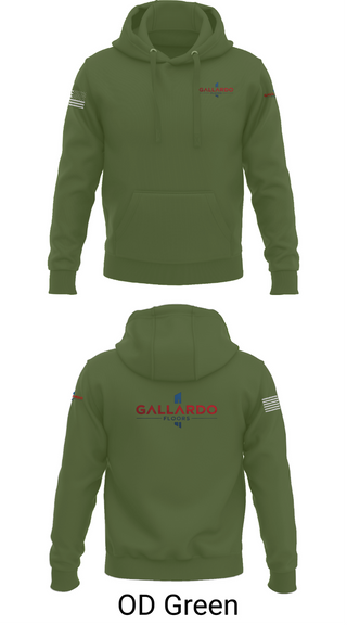 Hoodie, Gallardo Floor’s, Army, Teamtime, Team time, sublimation, custom sports apparel, team uniforms, spirit wear, spiritwear, sports uniforms, custom shirts, team store, custom team store, fundraiser sports, apparel fundraiser