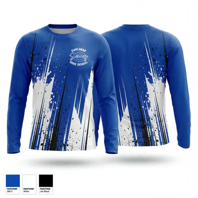 Carlsbad high school swim 53477546 Long Sleeve Performance Shirt 1