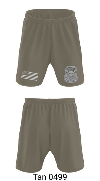 Athletic Shorts With Pockets, Detroit Detention Center, Police, Teamtime, Team time, sublimation, custom sports apparel, team uniforms, spirit wear, spiritwear, sports uniforms, custom shirts, team store, custom team store, fundraiser sports, apparel fundraiser