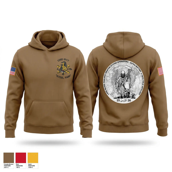 Hoodie, A BATTERY 2-116th FAR, Army, Teamtime, Team time, sublimation, custom sports apparel, team uniforms, spirit wear, spiritwear, sports uniforms, custom shirts, team store, custom team store, fundraiser sports, apparel fundraiser