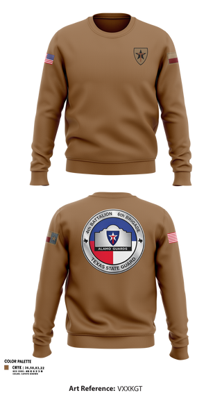 Crew Neck Sweatshirt, Alamo guards, Army, Teamtime, Team time, sublimation, custom sports apparel, team uniforms, spirit wear, spiritwear, sports uniforms, custom shirts, team store, custom team store, fundraiser sports, apparel fundraiser