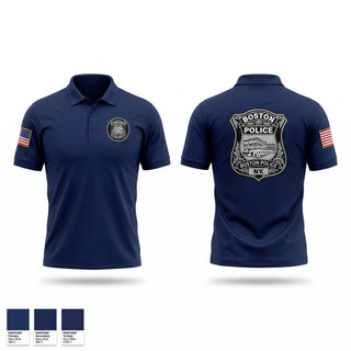 Short Sleeve Performance Polo, Boston Police, Police, Teamtime, Team time, sublimation, custom sports apparel, team uniforms, spirit wear, spiritwear, sports uniforms, custom shirts, team store, custom team store, fundraiser sports, apparel fundraiser
