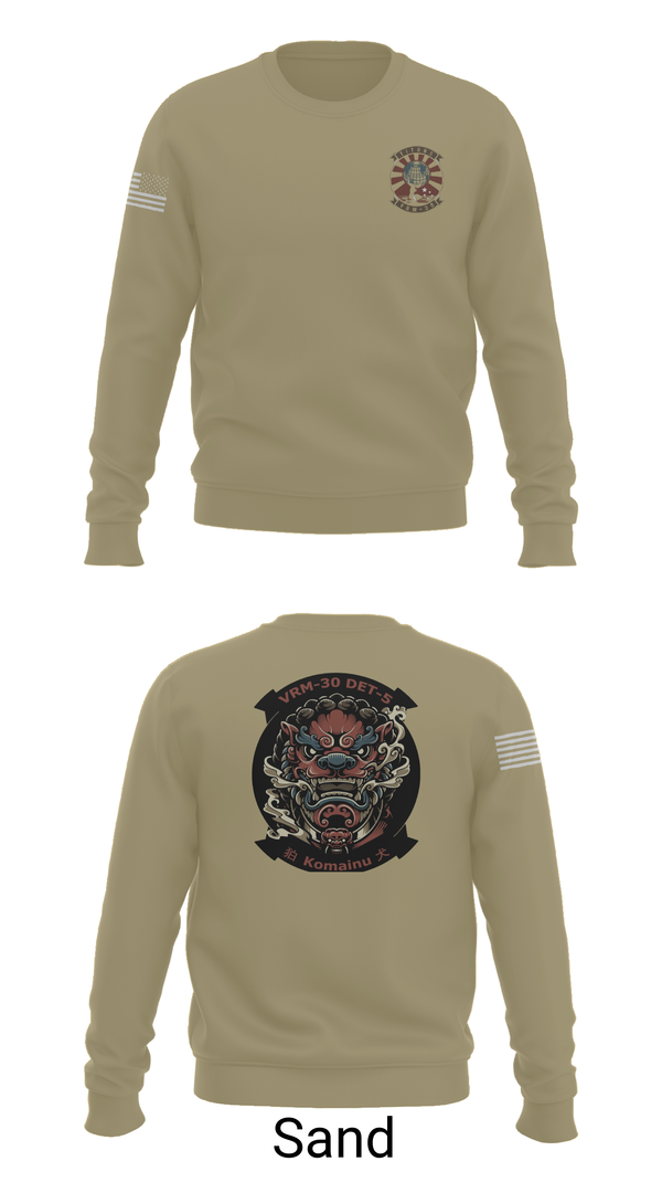 Crew Neck Sweatshirt, VRM-30 DET V, Navy, Teamtime, Team time, sublimation, custom sports apparel, team uniforms, spirit wear, spiritwear, sports uniforms, custom shirts, team store, custom team store, fundraiser sports, apparel fundraiser