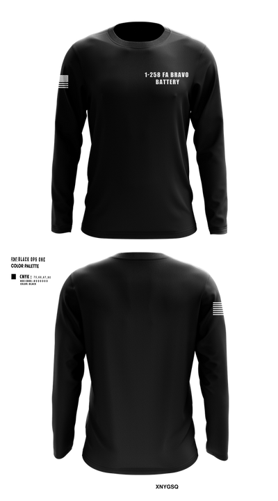1-258 FA BRAVO BATTERY 71823649 Long Sleeve Performance Shirt 101