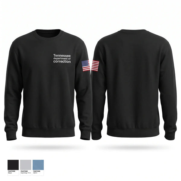 Crew Neck Sweatshirt, Tennessee department of correction, Police, Teamtime, Team time, sublimation, custom sports apparel, team uniforms, spirit wear, spiritwear, sports uniforms, custom shirts, team store, custom team store, fundraiser sports, apparel fundraiser
