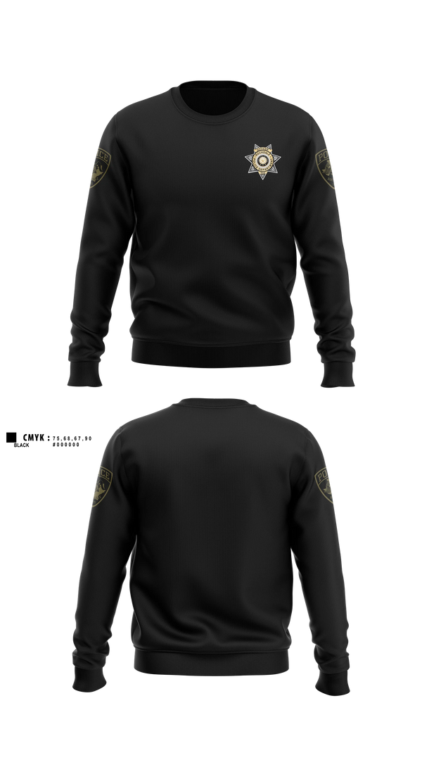 Crew Neck Sweatshirt, Rockdale Police Department, Police, Teamtime, Team time, sublimation, custom sports apparel, team uniforms, spirit wear, spiritwear, sports uniforms, custom shirts, team store, custom team store, fundraiser sports, apparel fundraiser