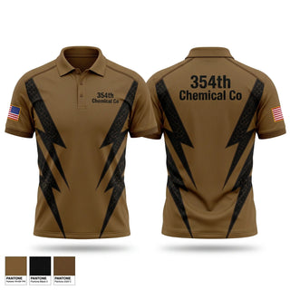 Short Sleeve Performance Polo, 354th Chemical Co, Army, Teamtime, Team time, sublimation, custom sports apparel, team uniforms, spirit wear, spiritwear, sports uniforms, custom shirts, team store, custom team store, fundraiser sports, apparel fundraiser