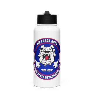 Detachment 035 78200386 Stainless Steel Water Bottle with a Straw Lid