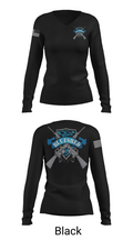 Blueshed Gun Shop 36061412 Women's Long Sleeve V-neck Shirt - 37