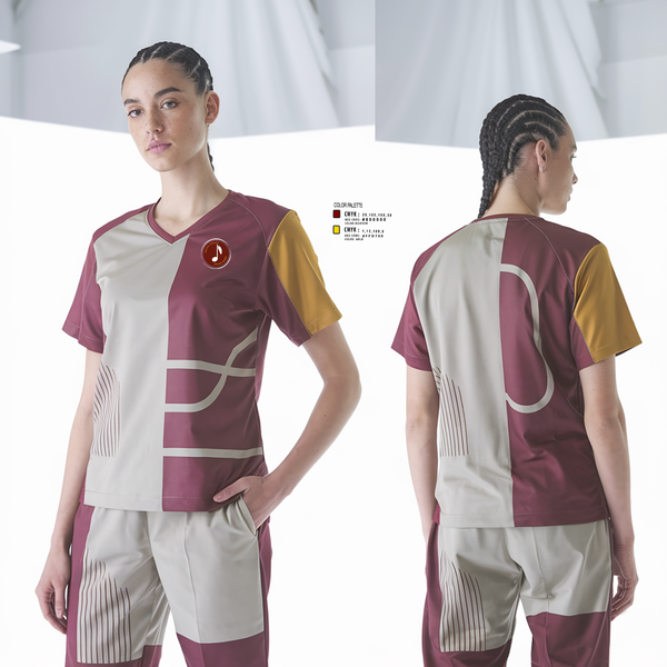 Womens Short Sleeve Vneck Shirt, South Stokes Saura Band, Spirit Store, Teamtime, Team time, sublimation, custom sports apparel, team uniforms, spirit wear, spiritwear, sports uniforms, custom shirts, team store, custom team store, fundraiser sports, apparel fundraiser