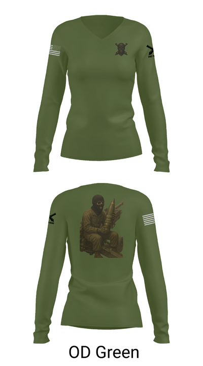 Hateful Hotel 2nd plt 71504648 Women's Long Sleeve V-neck Shirt - 57
