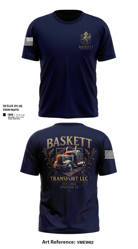 Short Sleeve Performance Shirt, Baskett Transport LLC, , Teamtime, Team time, sublimation, custom sports apparel, team uniforms, spirit wear, spiritwear, sports uniforms, custom shirts, team store, custom team store, fundraiser sports, apparel fundraiser