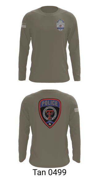 Long Sleeve Performance Shirt, Texas Tech El Paso Police Department, Police, Teamtime, Team time, sublimation, custom sports apparel, team uniforms, spirit wear, spiritwear, sports uniforms, custom shirts, team store, custom team store, fundraiser sports, apparel fundraiser