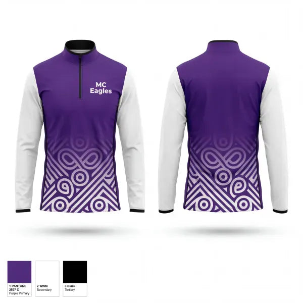 Quarter Zip Jacket, MC Eagles, Baseball, Teamtime, Team time, sublimation, custom sports apparel, team uniforms, spirit wear, spiritwear, sports uniforms, custom shirts, team store, custom team store, fundraiser sports, apparel fundraiser