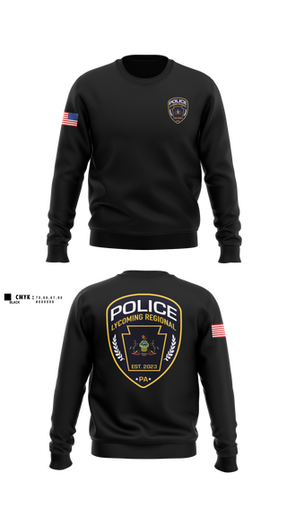 Crew Neck Sweatshirt, Lycoming Regional Police Department, Police, Teamtime, Team time, sublimation, custom sports apparel, team uniforms, spirit wear, spiritwear, sports uniforms, custom shirts, team store, custom team store, fundraiser sports, apparel fundraiser