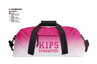 Duffle Bag, Kips gymnastics, Spirit Store, Teamtime, Team time, sublimation, custom sports apparel, team uniforms, spirit wear, spiritwear, sports uniforms, custom shirts, team store, custom team store, fundraiser sports, apparel fundraiser