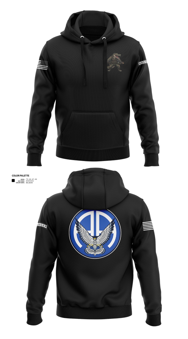 Hoodie, A Co 2-325 AIR, Army, Teamtime, Team time, sublimation, custom sports apparel, team uniforms, spirit wear, spiritwear, sports uniforms, custom shirts, team store, custom team store, fundraiser sports, apparel fundraiser