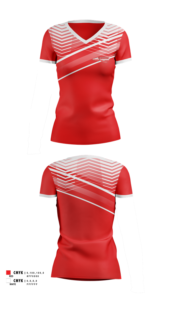 Womens Short Sleeve Vneck Shirt, Erwin Warrior Golf, Golf, Teamtime, Team time, sublimation, custom sports apparel, team uniforms, spirit wear, spiritwear, sports uniforms, custom shirts, team store, custom team store, fundraiser sports, apparel fundraiser