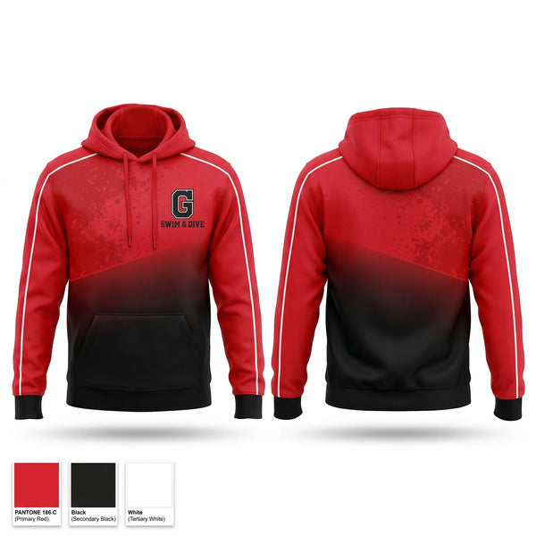 Hoodie, Glenwood High School Swimming, Swimming, Teamtime, Team time, sublimation, custom sports apparel, team uniforms, spirit wear, spiritwear, sports uniforms, custom shirts, team store, custom team store, fundraiser sports, apparel fundraiser