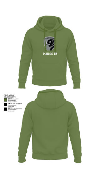 Hoodie, 743rd MI BN, , Teamtime, Team time, sublimation, custom sports apparel, team uniforms, spirit wear, spiritwear, sports uniforms, custom shirts, team store, custom team store, fundraiser sports, apparel fundraiser